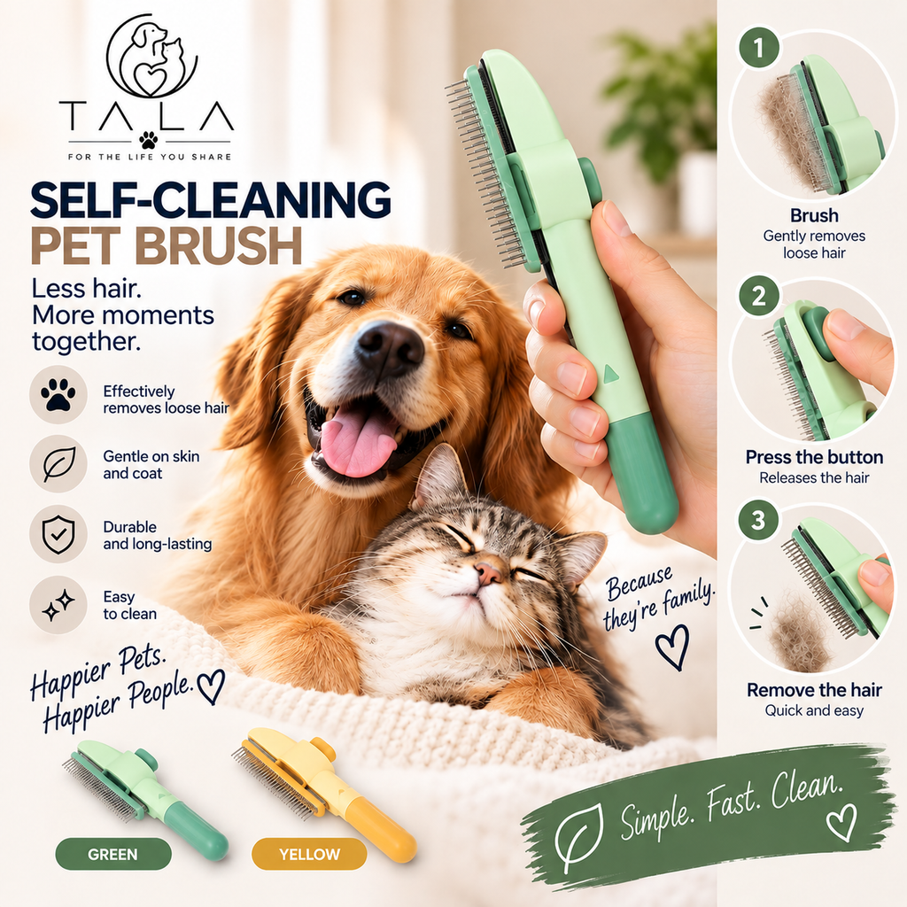 TALA Self-Cleaning Fur Comb