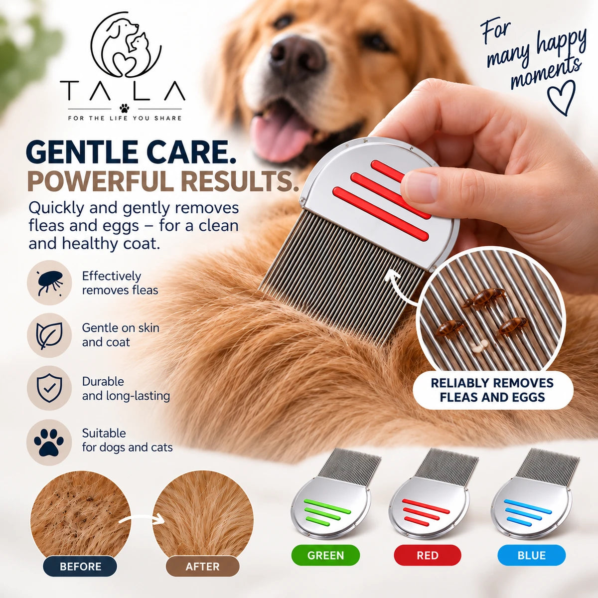 TALA Flea Comb